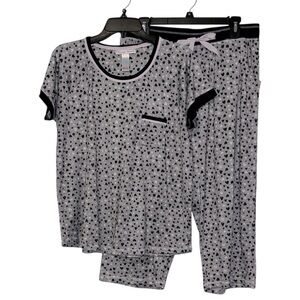 ⚡️ 3 for $30 ⚡️ Pillow Talk Gray With Heart Print Pajama Set